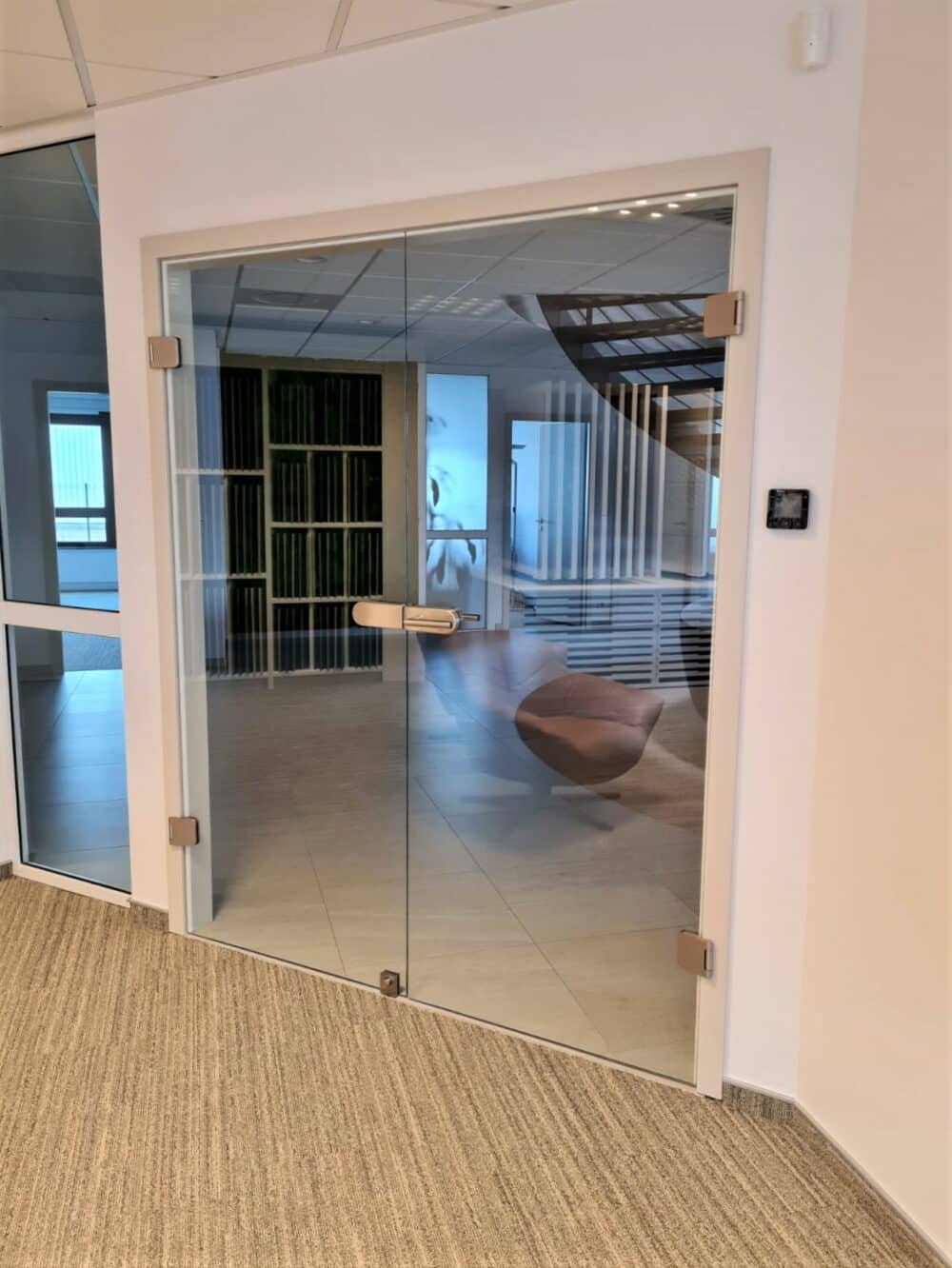 Double porte en verre sur mesure
