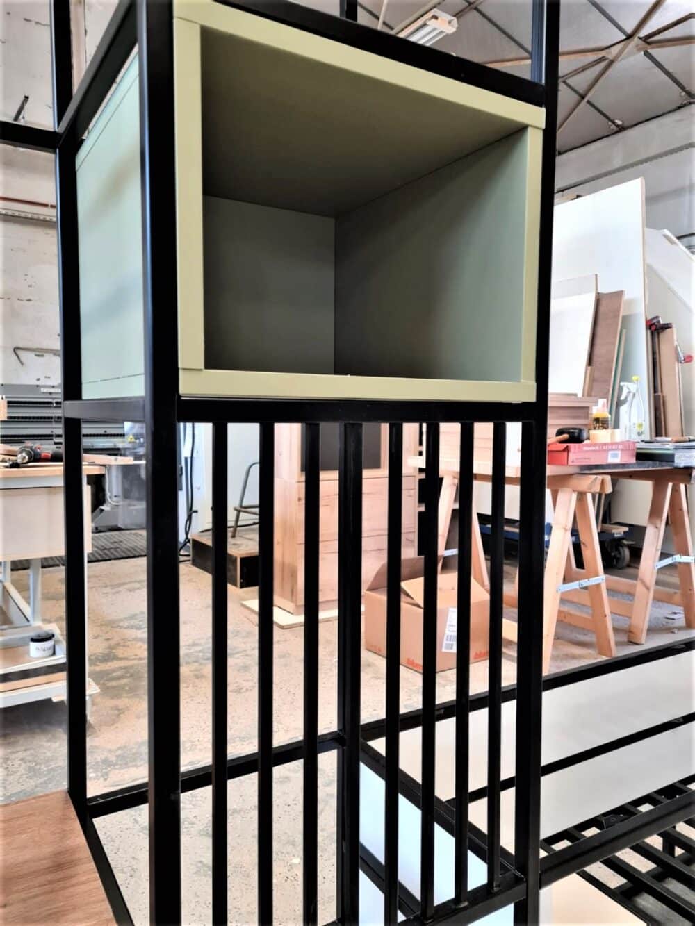 Meuble séjour structure acier