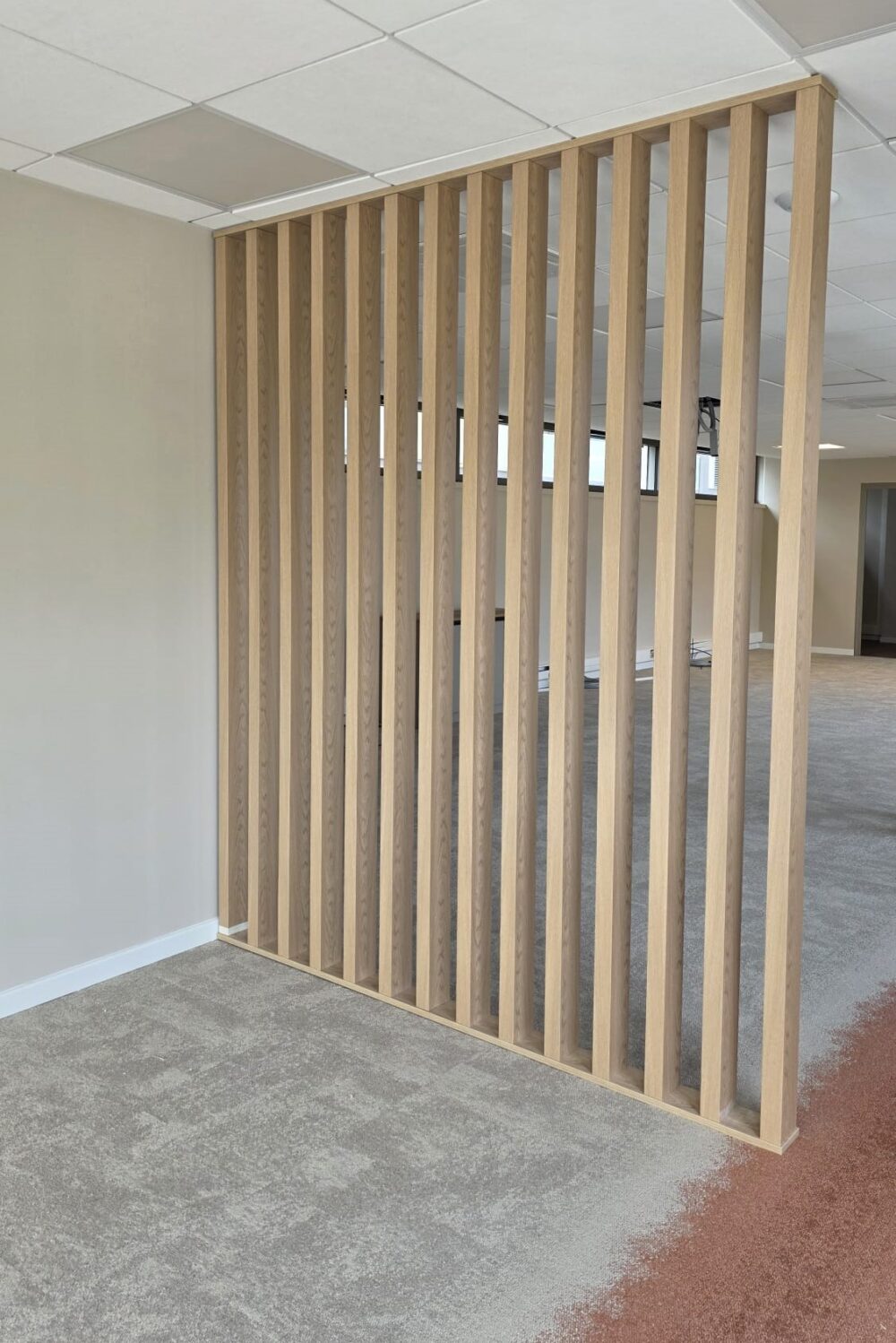 Claustra sur mesure MDF ton chêne